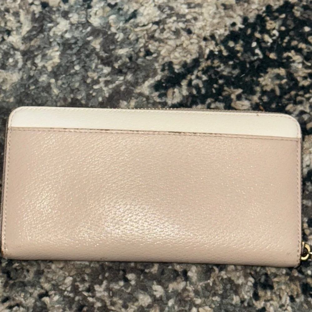 Kate Spade Grove Street Neda Cream & Tan Wallet